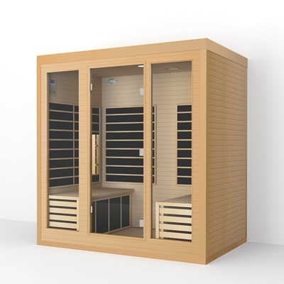 OEM Solid Wood Large Far Infrared Sauna Room Для 4 человек