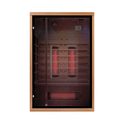 1750W Hemlock / Cedar Домашняя сауна с безопасной системой В деревянном цвете прямоугольной формы