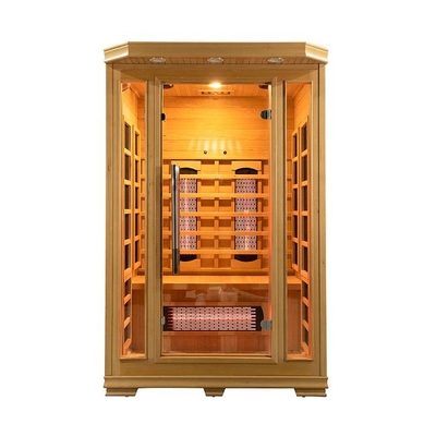 EMF деревянной крытой сауны человека 1750W 2 ультракрасной низкий