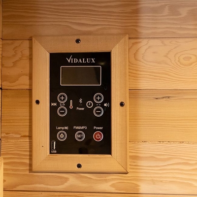 EMF деревянной крытой сауны человека 1750W 2 ультракрасной низкий