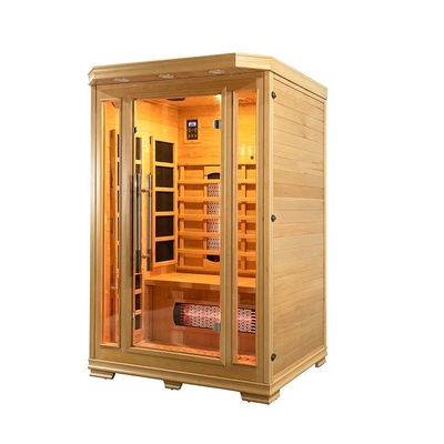 EMF деревянной крытой сауны человека 1750W 2 ультракрасной низкий