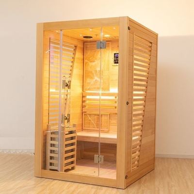 Комната сауны человека пара 2 крытого Hemlock 3KW деревянная традиционная роскошная