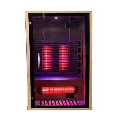 Сауна 100 EMF материала канадского Hemlock/красного кедра низкая ультракрасная - емкость 178kg