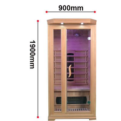 Керамический обогреватель Hemlock Home Sauna Room Wood Color Компьютерная панель управления