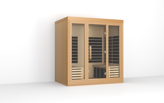 OEM Solid Wood Large Far Infrared Sauna Room Для 4 человек
