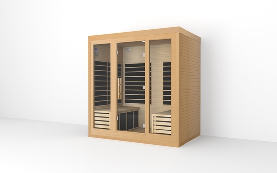 OEM Solid Wood Large Far Infrared Sauna Room Для 4 человек