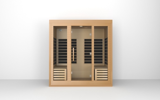 OEM Solid Wood Large Far Infrared Sauna Room Для 4 человек