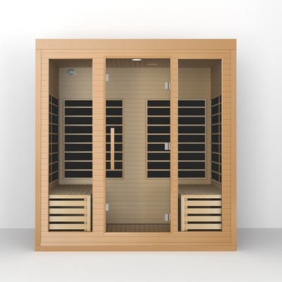 OEM Solid Wood Large Far Infrared Sauna Room Для 4 человек