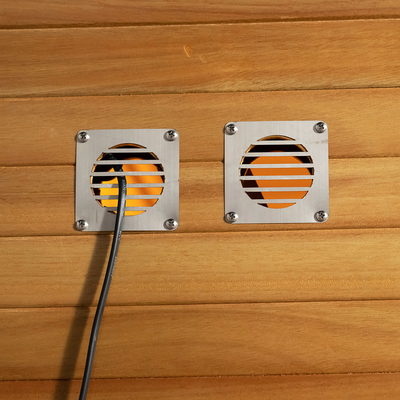 Контрольная панель с сенсорным экраном 6KW Отапливатель печи Хемлок / Красный кедр Паровая сауна с светодиодным освещением