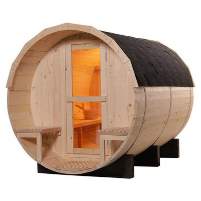 Сауна бочонка вина соснового леса сада комнаты сауны Outdoors Redwood 4 человеков