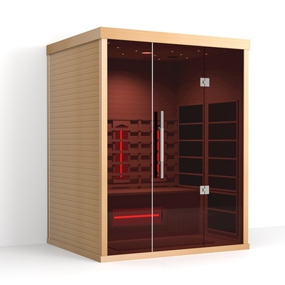 Терапия красного света сауны 2100W домашнего Hemlock человека спа 3 крытая ультракрасная