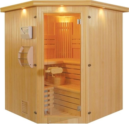 3-4 парилка Freestanding сауны Hemlock человека крытая для дома