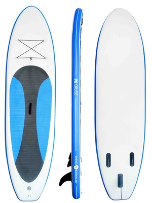 На открытом воздухе перекрестная раздувная доска затвора стоит вверх Surfboard для Beginner